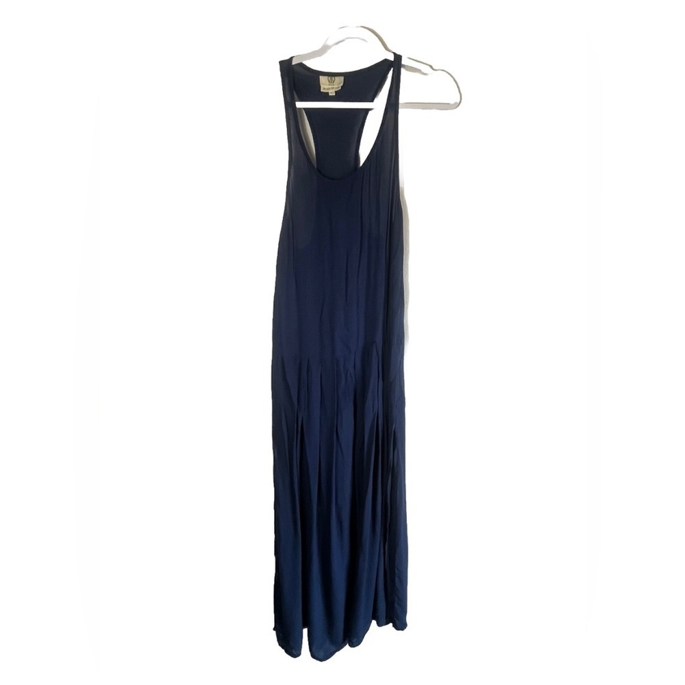 KOCH Sleeveless Tank Maxi Dress in Dark Blue Size S